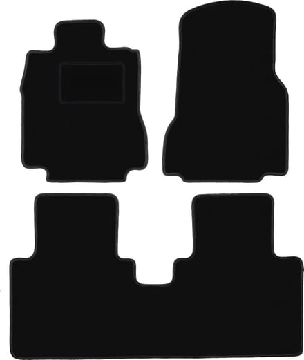 Zwarte veloursmatten voor: Mercedes Vaneo W414 minivan (2001-2005)