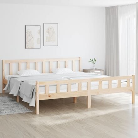 vidaXL - Bedframe - zonder - matras - massief - hout - 160x200 - cm