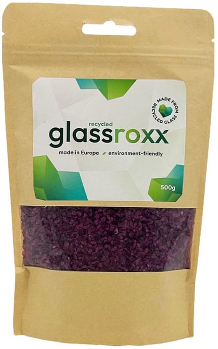 Glassroxx small lavendel paars zakje 500gr