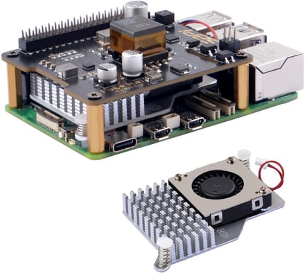 Dailygoody - P30 PoE+ - Raspberry Pi 5 4GB/8GB - Actieve Koeler - PoE+ - Geschikt voor Raspberry Pi 3B+/4B - Zwart