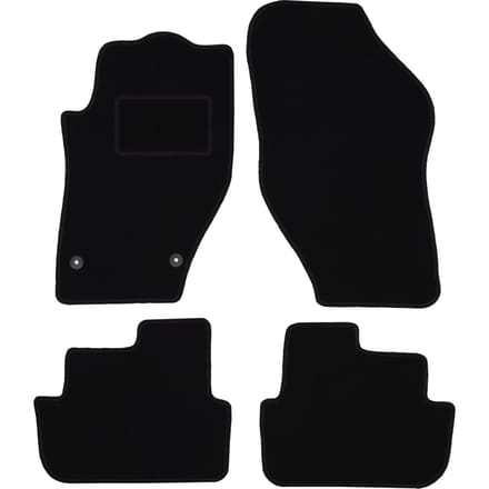 Zwarte veloursmatten voor: Peugeot 308 CC cabrio (2007-2013)