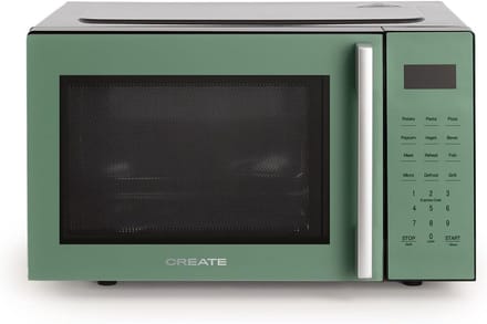 Magnetron met Grillfunctie en Ovenfunctie - 23L Inhoud - 10 Programma's - Groen