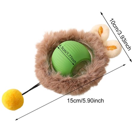 Nouvelle génération de jouets pour chat Speedy Tail 2.0, balle interactive intelligente pour chat, réglage à deux vitesses, balle mobile automatique pour chat