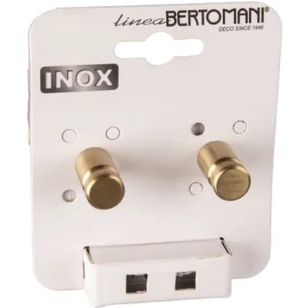 Bertomani Meubelknop - Rvs - Mat Messing - 14mm - Set Van 2