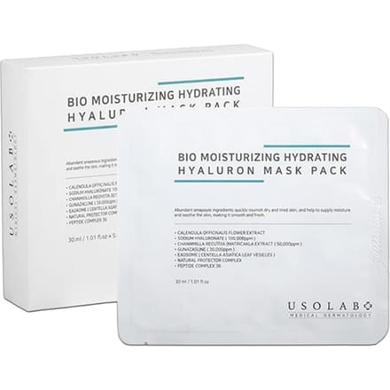 [USOLAB] Bio Hydraterend Hyaluron Mask Pak 30ml*10ST white
