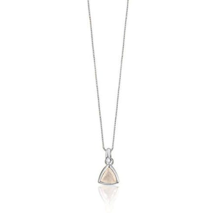 Petit Comité - Ketting Dames Geboortesteen Maansteen Juni (Zilver) - Cadeau Dames