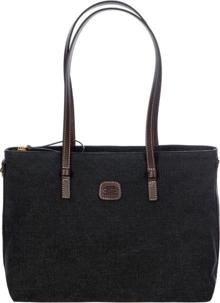 BRIC'S Schoudertas Shopper Sorrento Shopping Bag Vittoria Black Donkergrijs