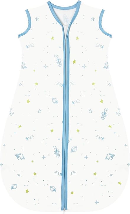 Babyslaapzak - Zomerslaapzak baby - Comfortabel slapen - Ademend en huidvriendelijk - 75 cm - Blauw