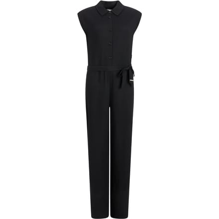 Protest PRTKenzy - Jumpsuit Dames - Normale pasvorm Knoopsluiting - Zwart