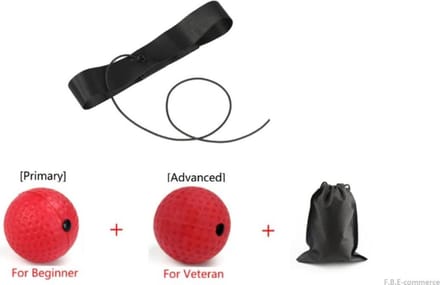 Reflex Bal - Boksbal - Hoofd Reflex Bal - Hoofdband - Kickboks - Workout Afvallen – Speed ball - Beginners/gevorderden - 2 Ballen