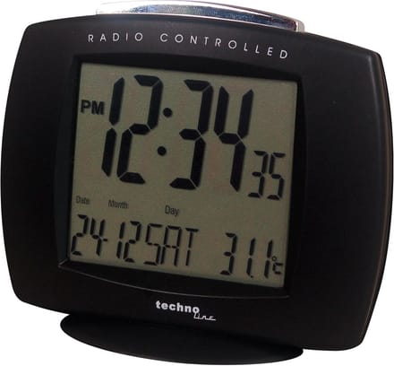 Digitale Wekker met Radiogestuurde Tijd, Binnentemperatuur en Datumweergave