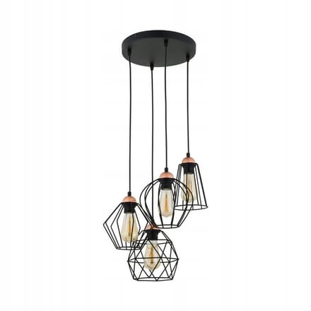 GALAXY 1643 TK Hanglamp - Industrieel Design Metaal Zwart