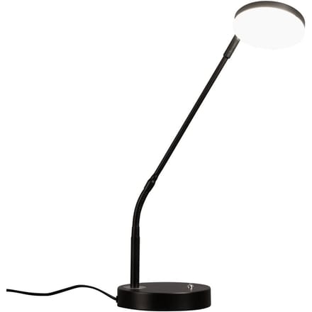 Fischer & Honsel Tafellamp Sorento - Moderne Bureaulamp - 48cm - LED 6,5W - Dimbaar - 3 lichtkleuren - Zwart