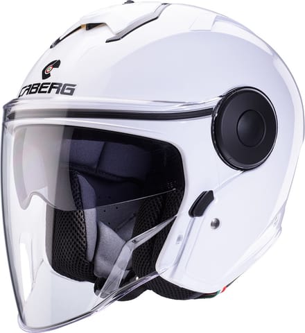 Caberg Jet Soho motorhelm glans wit - Maat XL
