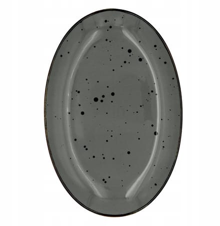 Alumina Bogucice Cottage Grafiet Ovale Schaal 31 cm