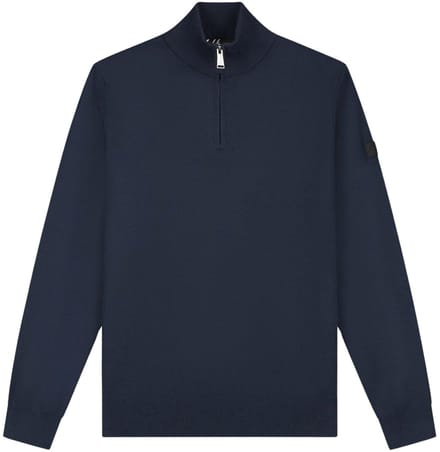 Malelions Knitted 1/4 Zip Sweater Heren - Maat S