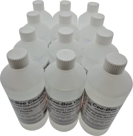 Cee-Bee Isopropanol | Isopropyl | IPA 99.9% Alcohol | 1000 ml | 12 flessen á 1 liter