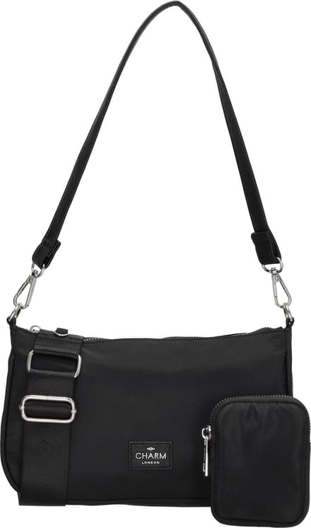 Charm London Odeon Schoudertas met Etui - Zwart