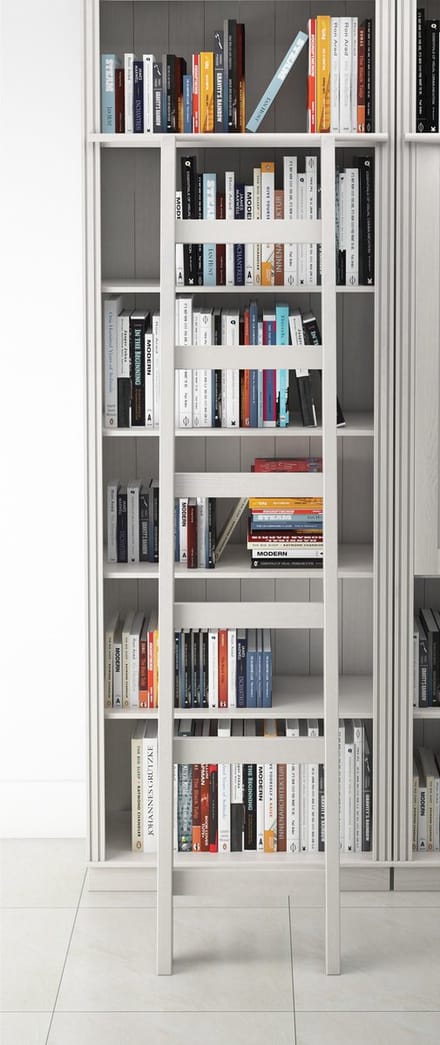 Bilbao-Boekenkastladder - Wit Grenen