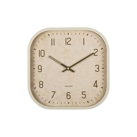 Karlsson Wandklok Elemental Cuadrado - Gebroken wit - Ø30cm - Wandklok Modern