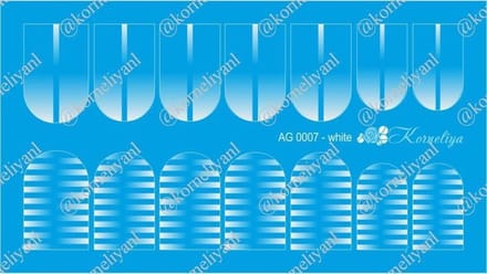 Korneliya Airbrush Waterdecal AG 0007 White