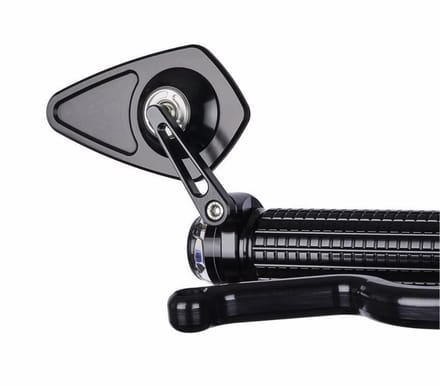 Swerve Bar End Mirrors - Universele Aluminium High-Tech Bar End Motor En Scooter Spiegel Set