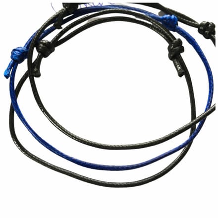 3 Schuifkoord-Zwart-Blauw - Charme Bijoux
