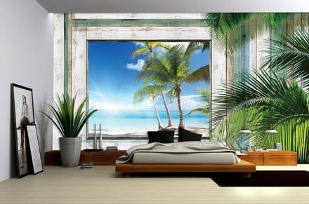 Beach Tropical View Photo Wallcovering