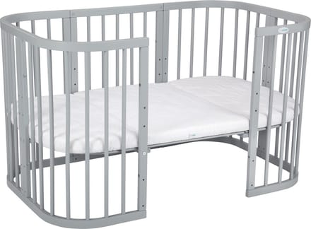 Multifunctioneel 7 in 1 Babybed / peuterbed incl. matras Grijs