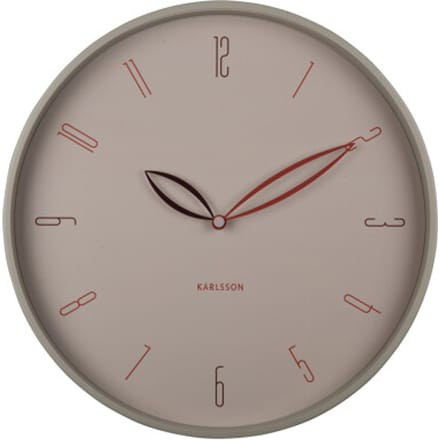 Karlsson - Wandklok Petals - Warmgrijs- Ø40cm