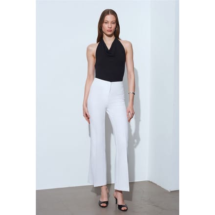 Dames Hoge Taille Flared Broek