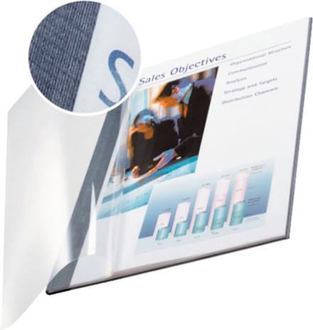 Leitz impressBIND Soepele Omslagen - 10,5 mm - Blauw - 10 stuks