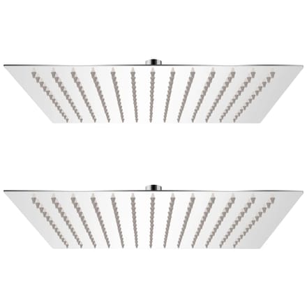 vidaXL - Regendouchekop - 2 - st - 25x25 - cm - roestvrij - staal