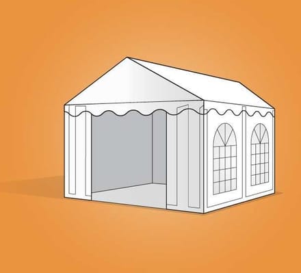 Ambisphere - Feesttent - Partytent - Opslagtent - 4x4m