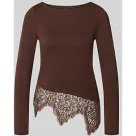 Slim fit shirt met lange mouwen van viscosemix model 'LAILA'