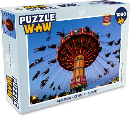 Puzzel Amerika - Kermis - Lucht - Legpuzzel - Puzzel 1000 stukjes volwassenen