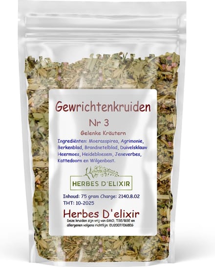 Herbes D'elixir Gewrichten Kruidenthee - 100 Gram - Losse thee - 100% Natuurlijk