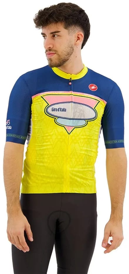 Castelli #giro107 Oropa 2024 Korte Mouw Wielertrui Geel L Man
