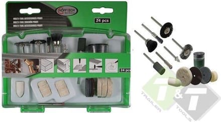 Multi tool accessoires set, 24 delig, geschikt voor Stiftslijper