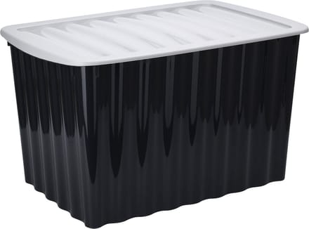Storage Solutions Opslagbak/opbergdoos/organizer - met deksel - kunststof - 84 Liter
