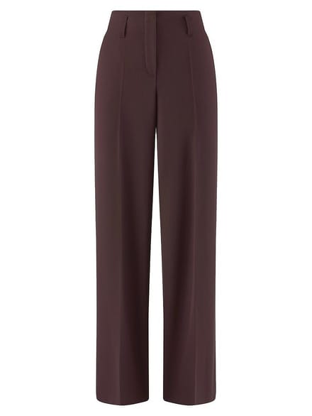 Wide Fit-broek pasvorm Cornelia Van Peter Hahn bruin