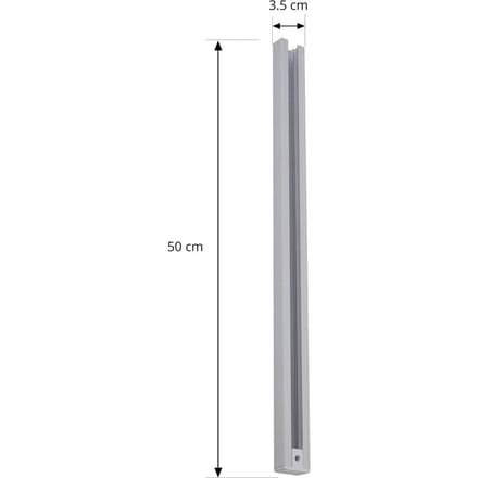 Lindby Linaro stroomrail, 50 cm, wit, 1-fase railsysteem