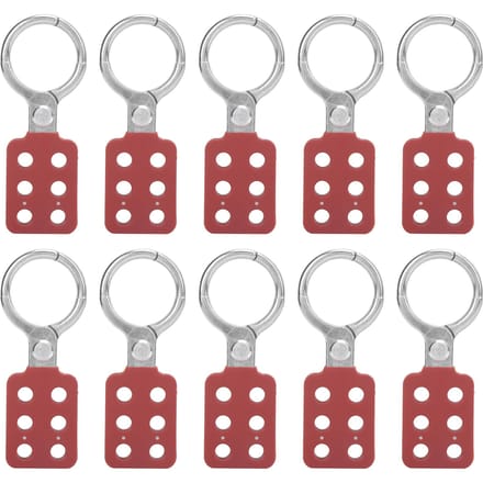 10 stuks Lockout Hasp 38mm1.5in 6 Gaten Aluminium Isolatie voor Brandbare Explosieve Plaatsen brown