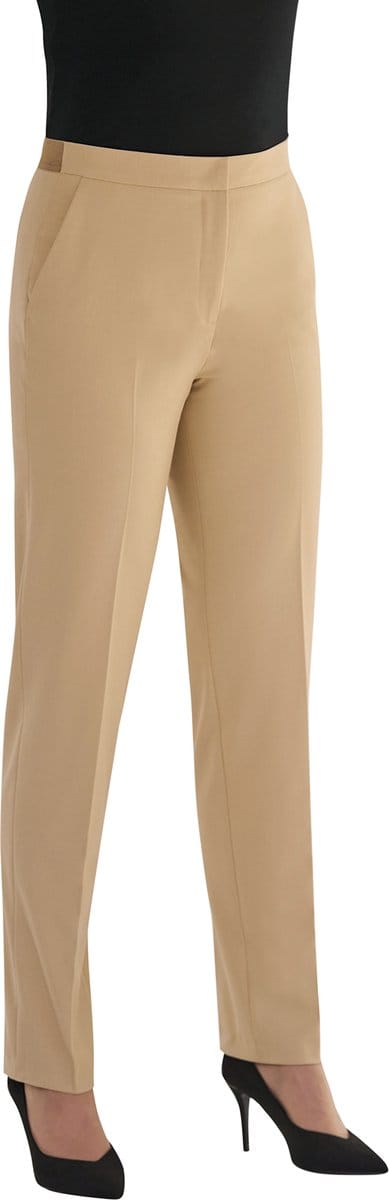 Brook Taverner Damespantalon Eleanor slimfit BT2392 - Sand - 44 EU (16 UK)