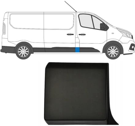 Sierlijst voor stijl voor Opel Vivaro 2014-2019 / Rechts