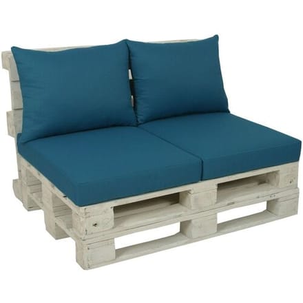 GO-DE Textil 2 palletkussens (Petrol)