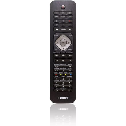 Philips Universele Afstandsbediening SRP5016/10 - 6-in-1 - Lerende Toetsen - Zwart
