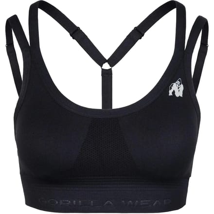 Gorilla Wear Whitney Seamless Sportbeha - Zwart - M/L