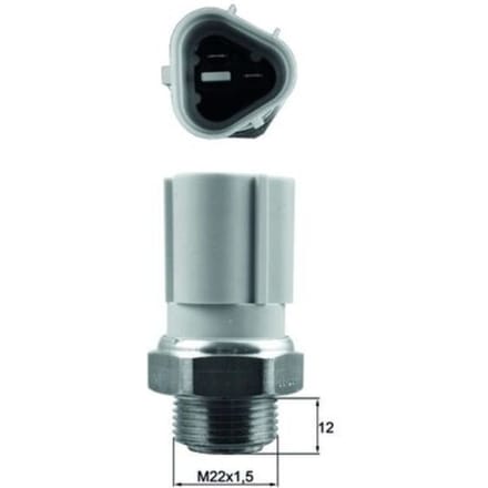 Temperatuurschakelaar, radiateurventilator MAHLE TSW 57