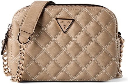 GUESS schoudertas Giully II Camera Bag Pale Mocha Taupe